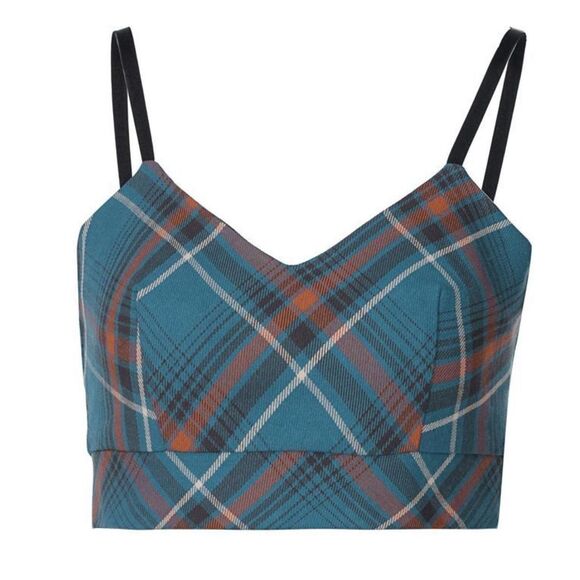 Blackpink Lisa Plaid Crop Top Set - Picture 4 of 6